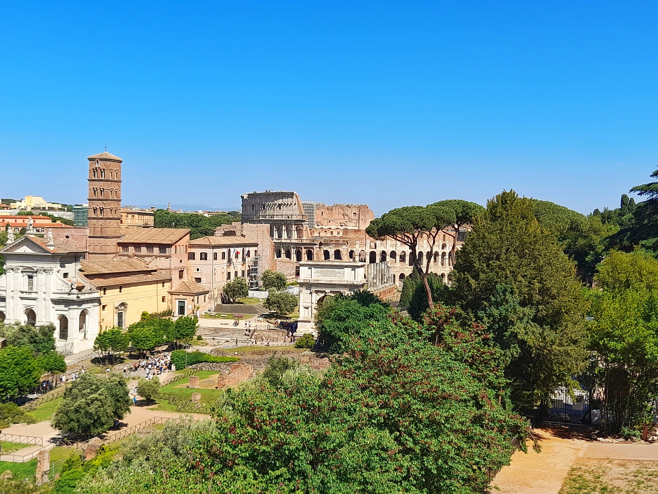 Colosseum view from Palatin Hill